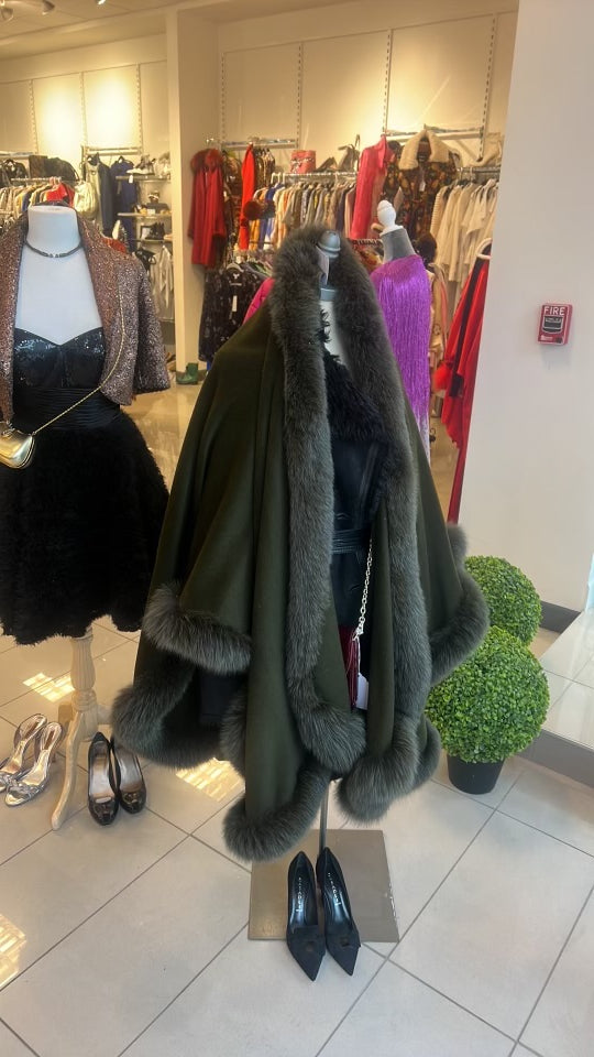 St. John Dark Green Cape