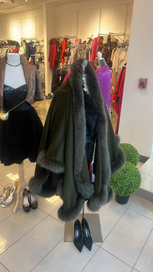 St. John Dark Green Cape